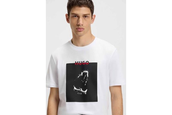 Ανδρικό Dobero T-shirt Λευκό Hugo 50542734-100