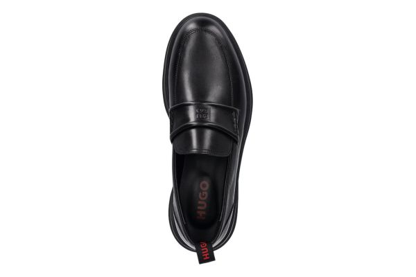 Ανδρικά Δερμάτινα Lenner Loafers Μαύρα Hugo 50548485-001