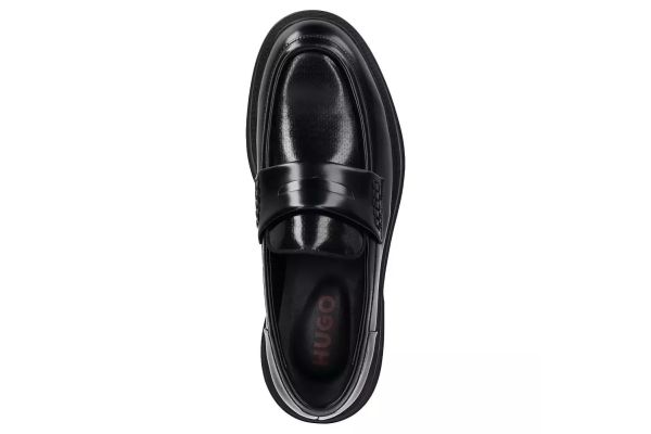 Ανδρικά Δερμάτινα Lenner Loafers Μαύρα Hugo 50552556-001