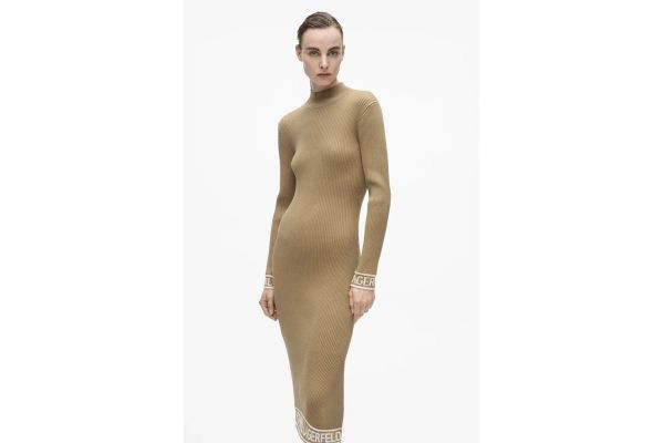 Γυναικείο Φόρεμα Καμηλό Karl Lagerfeld A4W13028-1LG NOUGAT