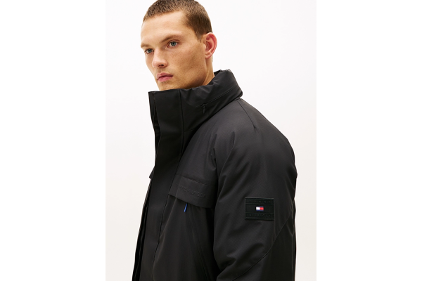 Ανδρικό Μπουφάν Μαύρο Tommy Hilfiger MW0MW40636-BDS