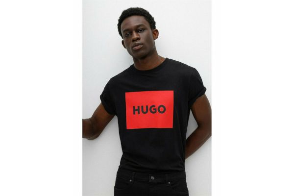 Ανδρικό Dulive222 T-shirt Μαύρο Hugo 50467952-001
