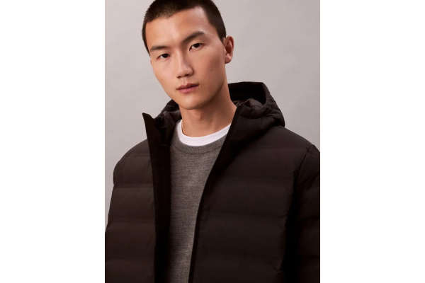 Ανδρικό Μπουφάν Μαύρο Calvin Klein LV04LD521G-UB1