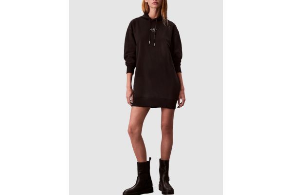 Γυναικείο Φούτερ Φόρεμα Μαύρο Calvin Klein LV047D229G-UB1