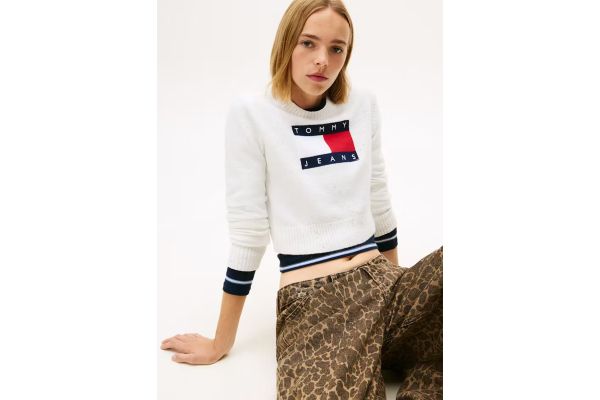 Γυναικείο Πουλόβερ Εκρού Tommy Jeans DW0DW21690-YBH