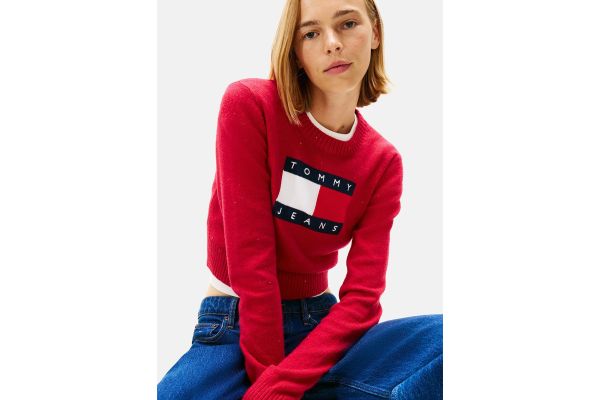 Γυναικείο Πουλόβερ Κόκκινο Tommy Jeans DW0DW21690-XJP