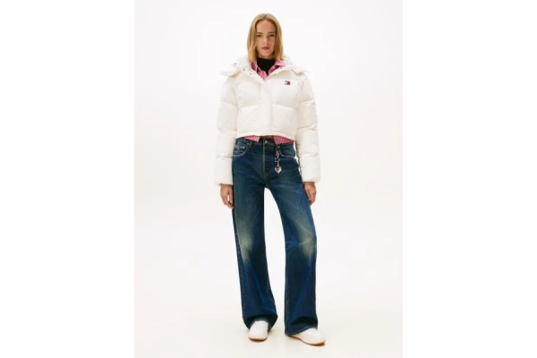 Γυναικείο Alaska Μπουφάν Εκρού Tommy Jeans DW0DW21624-YBH