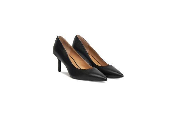 Γυναικείες Δερμάτινες Lanette Γόβες Μαύρες Ralph Lauren 802972023001-BLACK