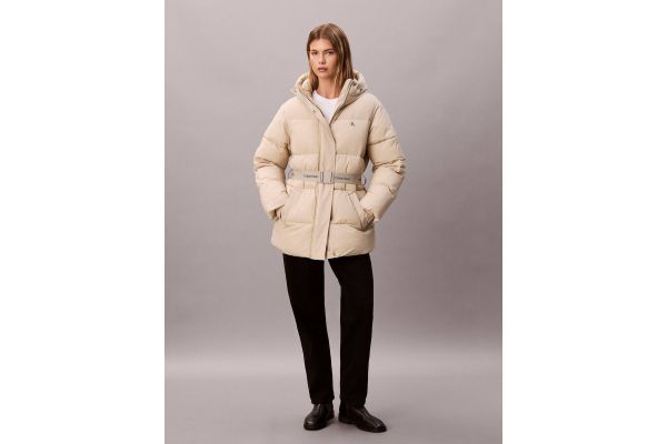 Γυναικείο Puffer Μπουφάν Μπεζ Calvin Klein LV047D507G-NSU
