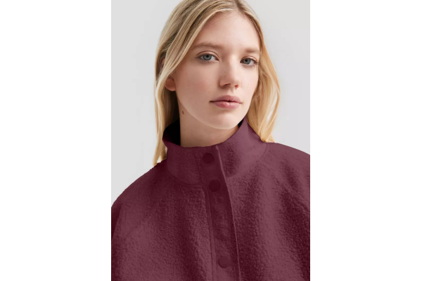 Γυναικεία Fleece Ζακέτα Μπορντό S.Oliver 2171471-3900 Γυναικεία Fleece Ζακέτα Μπορντό S.Oliver 2171471-3900