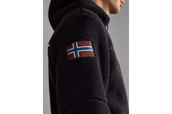 Ανδρική Yupik Fleece Ζακέτα Μαύρη Napapijri NP0A4GNS-0411