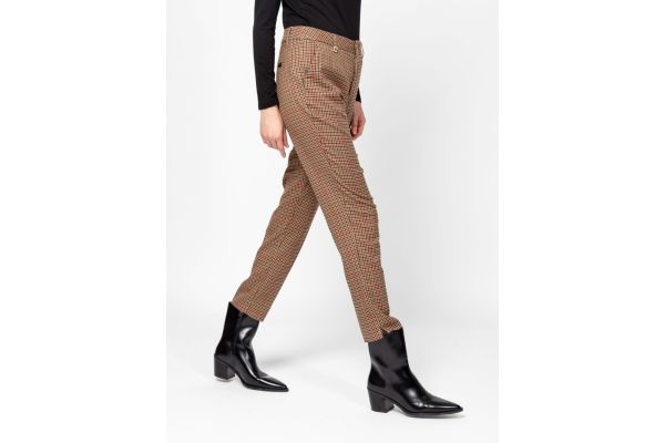 Γυναικείο Florin Παντελόνι Καφέ Heavy Tools T42013-CHECKED