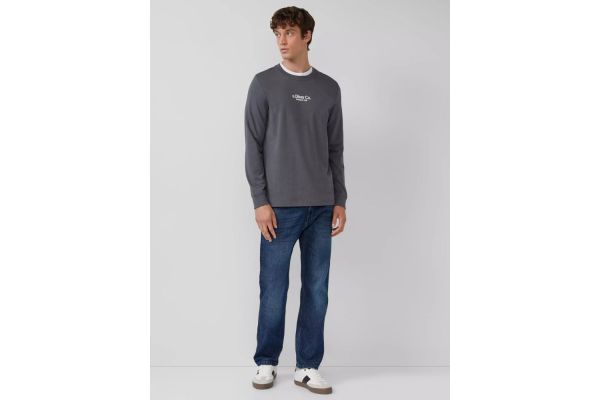 Ανδρικό Μακρυμάνικο T-shirt Γκρι S.Oliver 2169157-95D1