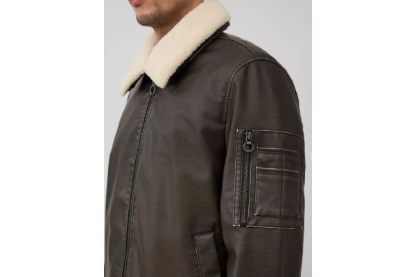 Ανδρικό Μπουφάν Καφέ S.Oliver 2167360-8940