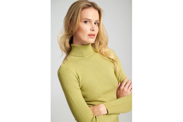 Γυναικείο Gini Ζιβάγκο Πουλόβερ Green Mind Matter MML25-02-09-016