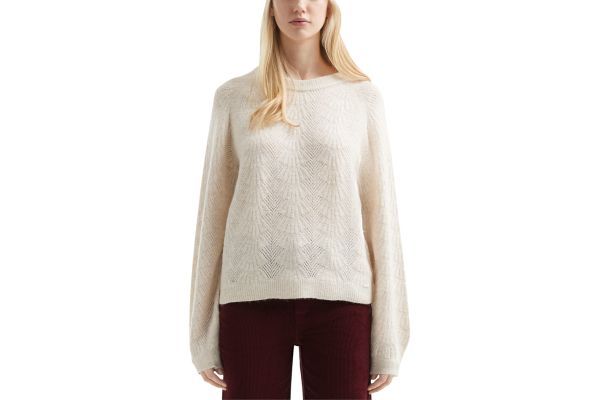 Γυναικείο Πουλόβερ Εκρού S.Oliver 2172029-02W0