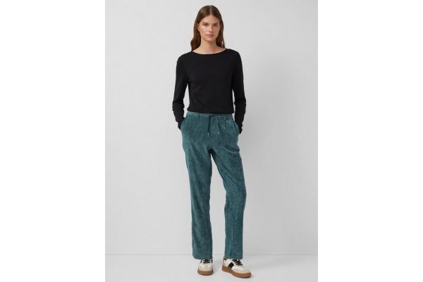 Γυναικείο Κοτλέ Παντελόνι Πετρόλ S.Oliver 2170192-6933