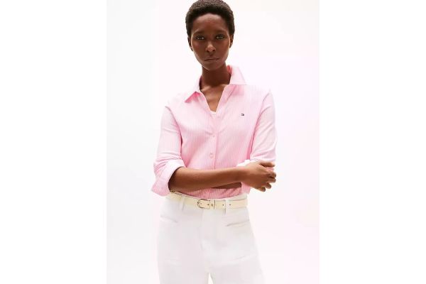 Γυναικείο 1985 Slim Πουκάμισο Ροζ Tommy Hilfiger WW0WW43528-0D7