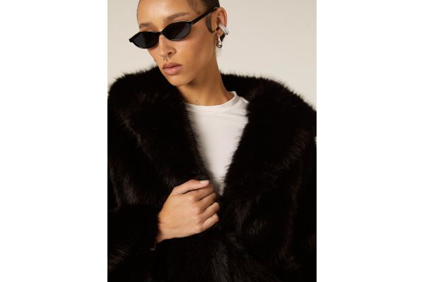 Γυναικεία Eco Γούνα Μαύρη Alcott CP0075DOAX15-BLACK