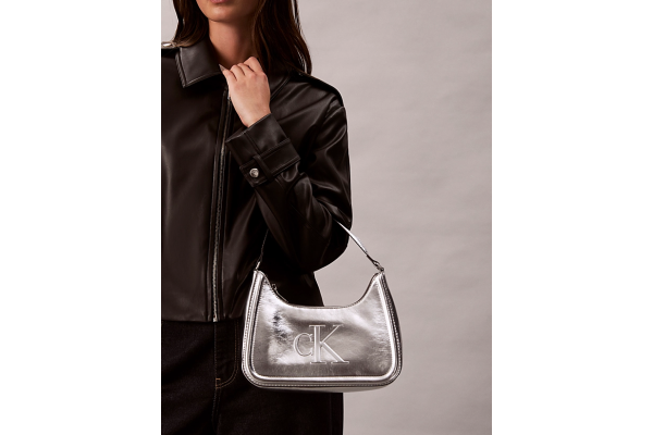 Γυναικεία Τσάντα Ώμου Ασημί Calvin Klein LV04F3332G-3JH