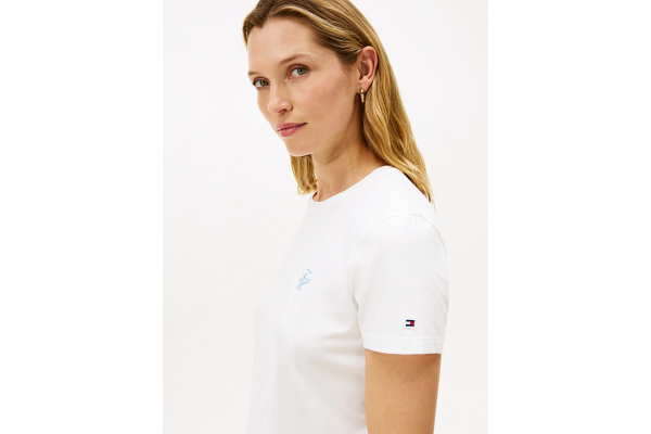 Γυναικείο T-shirt Λευκό Tommy Hilfiger WW0WW47809-YBL