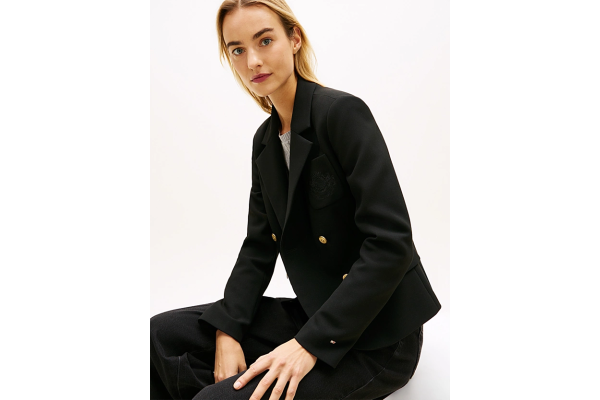 Γυναικείο Slim Σακάκι Μαύρο Tommy Hilfiger WW0WW48696-BDS