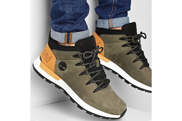 Ανδρικά Δερμάτινα Sprint Trekker Mid Μποτάκια Χακί Timberland TB0A24BV-581