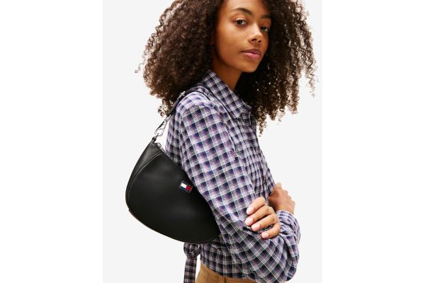 Γυναικεία Τσάντα Ώμου Μαύρη Tommy Jeans AW0AW18064-BDS