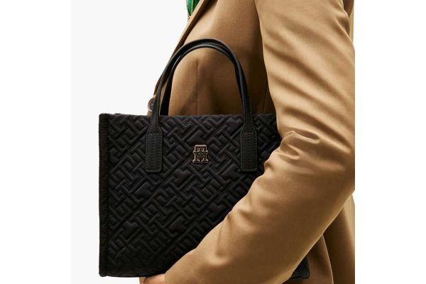 Γυναικεία City Mini Tote Τσάντα Μαύρη Tommy Hilfiger AW0AW18162-BDS