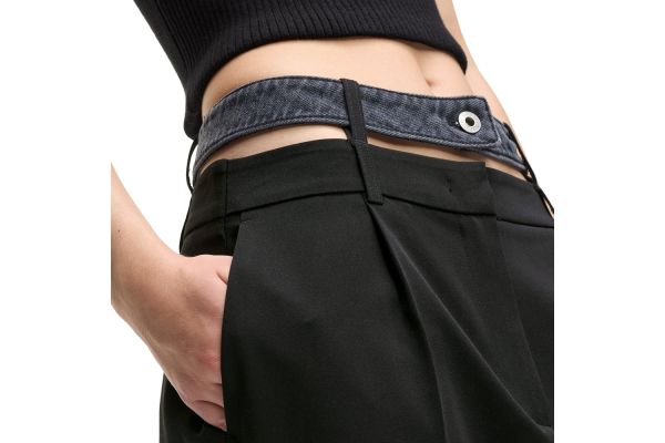 Γυναικείο Παντελόνι Μαύρο Karl Lagerfeld Jeans B1W10085-1GJ WASHED BLACK BLA