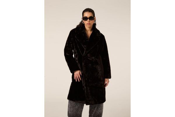 Γυναικεία Eco Γούνα Μαύρη Alcott CP0022DOAX15-BLACK