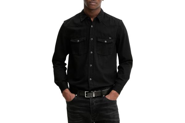 Ανδρικό Πουκάμισο Μαύρο Tommy Jeans DM0DM22432-1BZ