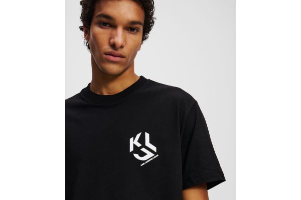 Ανδρικό Monogram T-shirt Μαύρο Karl Lagerfeld Jeans A2M17072-999 BLACK