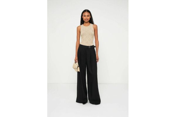 Γυναικείο Παντελόνι Μαύρο Karl Lagerfeld B1W10012-999 BLACK