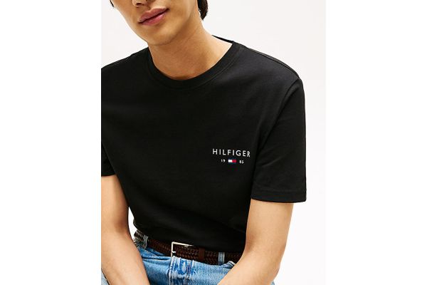 Ανδρικό T-shirt Μαύρο Tommy Hilfiger MW0MW41456-BDS