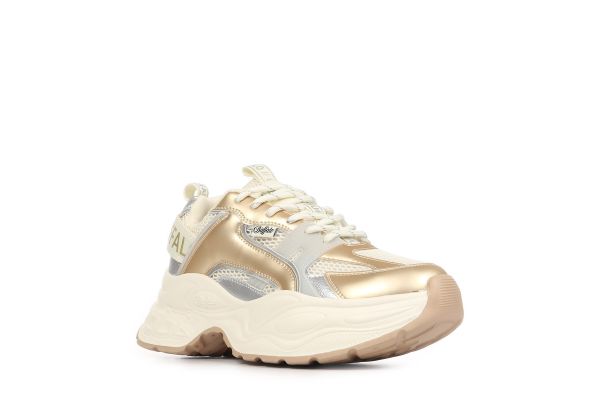 Γυναικεία Yuno One Sneakers Μπεζ Buffalo BUF1636644-CREAM GOLD