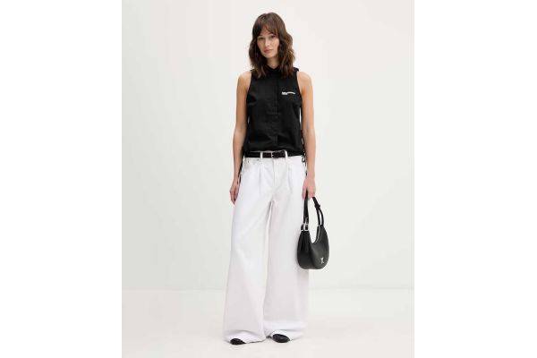 Γυναικείο Αμάνικο Πουκάμισο Μαύρο Karl Lagerfeld Jeans B2W11020-999 BLACK