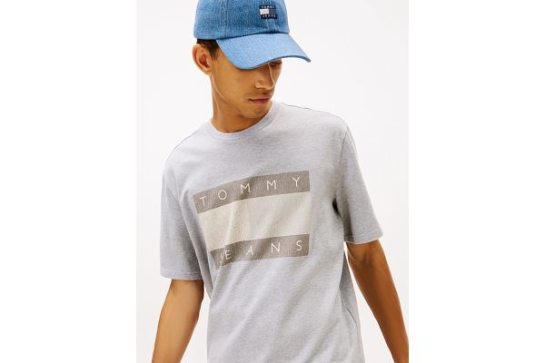 Ανδρικό T-shirt Γκρι Tommy Jeans DM0DM22463-Q13
