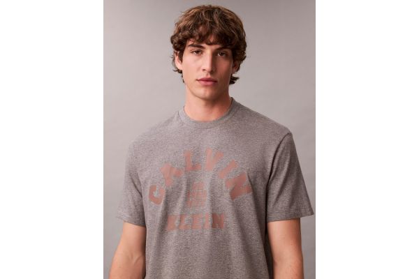 Ανδρικό T-shirt Μαύρο Γκρι Calvin Klein LV04RE810G-P7E