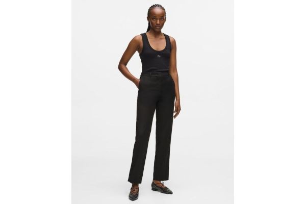 Γυναικείο Παντελόνι Μαύρο Karl Lagerfeld B1W10005-999 BLACK