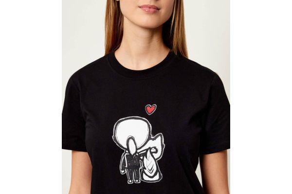 Γυναικείο Ikon Valentine T-shirt Μαύρο Karl Lagerfeld B1W17038-999 BLACK