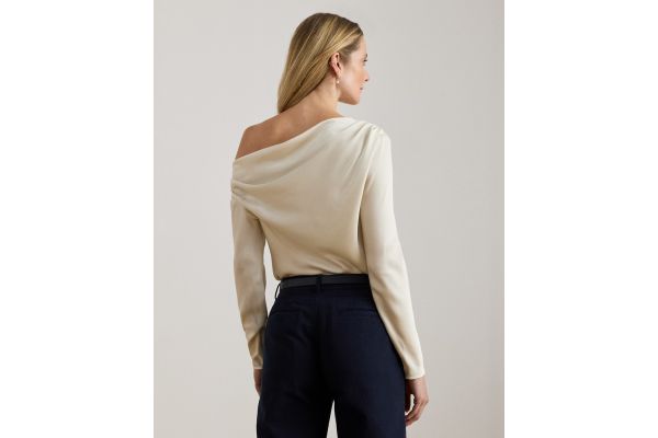 Γυναικεία Μακρυμάνικη Μπλούζα Κρεμ Ralph Lauren 200P03566003-Natural