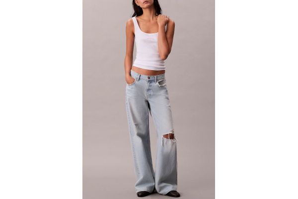 Γυναικείο Tank Top Λευκό Calvin Klein LV047A804G-YAA