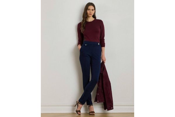Γυναικείο Ponte Παντελόνι Navy Μπλε Ralph Lauren 200980023002-Navy