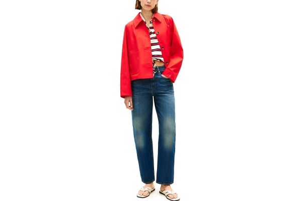 Γυναικείο Μπουφάν Κόκκινο Tommy Hilfiger WW0WW49585-SNE