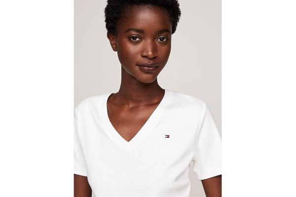 Γυναικείο T-shirt Λευκό Tommy Hilfiger WW0WW40584-02Z