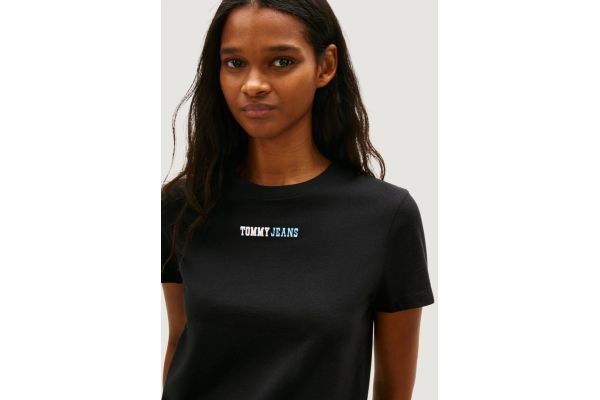 Γυναικείο T-shirt Μαύρο Tommy Jeans DW0DW22277-BDS
