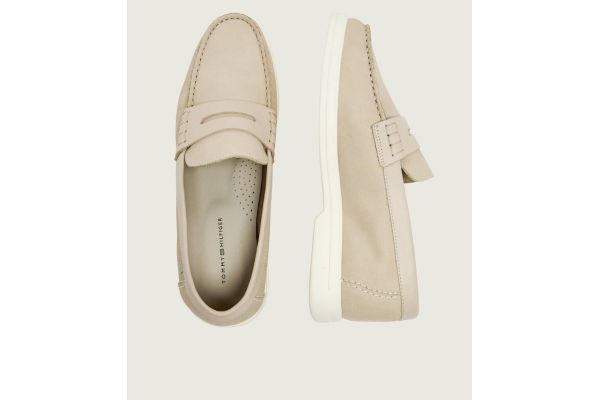 Ανδρικά Δερμάτινα Loafers Μπεζ Tommy Hilfiger FM0FM05785-ACI