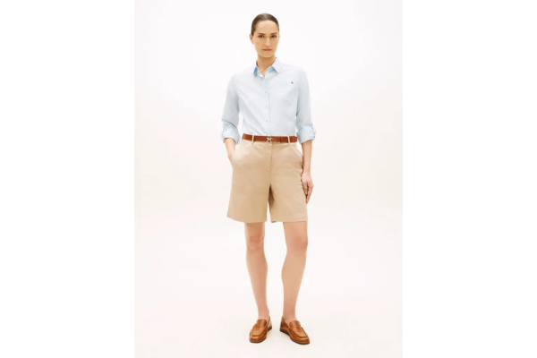 Γυναικεία Βερμούδα Μπεζ Tommy Hilfiger WW0WW49648-AEG