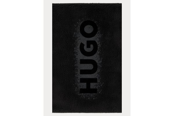 Spray Logo Πετσέτα Θαλάσσης Μαύρη HUGO 50561230-001